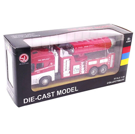Die Cast Model Çek Bırak Duman Emici İtfaiye Kamyonu