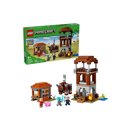 21278 Lego Minecraft Pillager Karakolu ve Ravager 665 parça +9 yaş