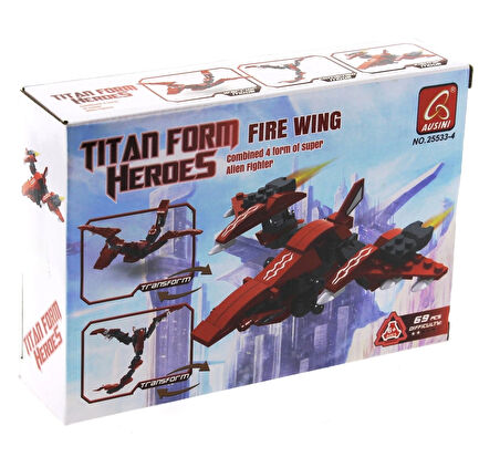 Ausini Titan Uzaylı Savaşçı -4 Fire Wing 69 Parça