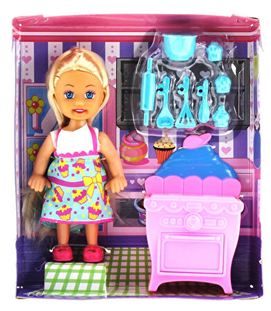 Cute Doll Mini Bebek Mutfak Oyun Seti