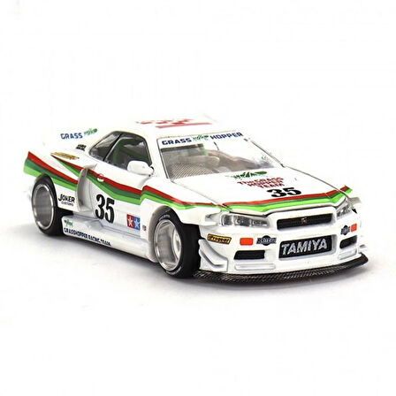 Mini GT 1/64 Nissan Skyline GT-R (R34) TAMIYA x KAIDO HOUSE ''The GRASSHOPPER'' V1