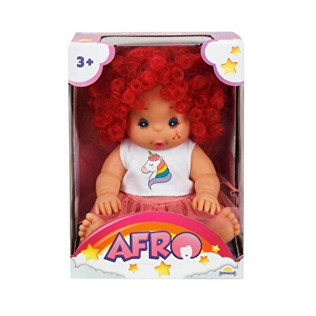 20040 Afro Kıvırcık Saçlı Bebek 23 cm - Stokta Olan Renk Gönderilir