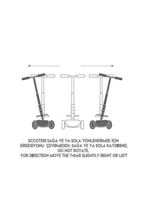 Maxi Twist Işıklı Scooter Pembe - 82244