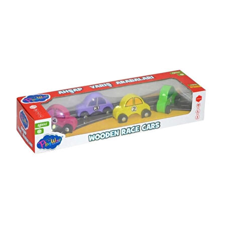 OnyılOnyıl Oyuncak Ahşap Renkli Arabalar - 83505