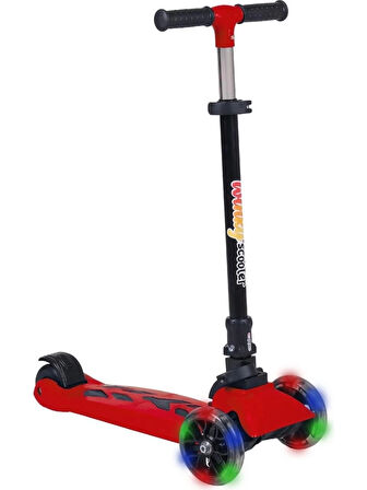 WSC1-I WİNKY 5+ SCOOTER IŞIKLI KIRMIZI 90KG