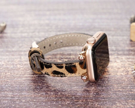 Apple Watch Uyumlu Deri Kordon 38-40-41mm Ferro LEO1N