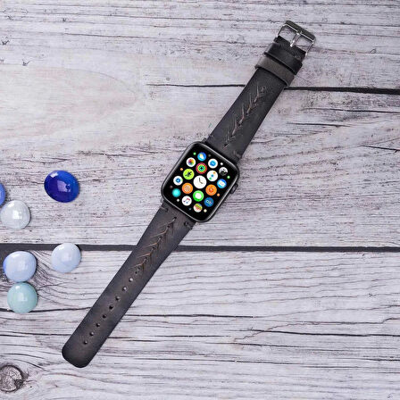 Apple Watch Uyumlu Deri Kordon 42-44-45mm Boras VS4EF