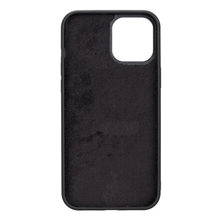 Apple iPhone 12 Pro Max Uyumlu Deri Cüzdanlı Kılıf RST1 Siyah