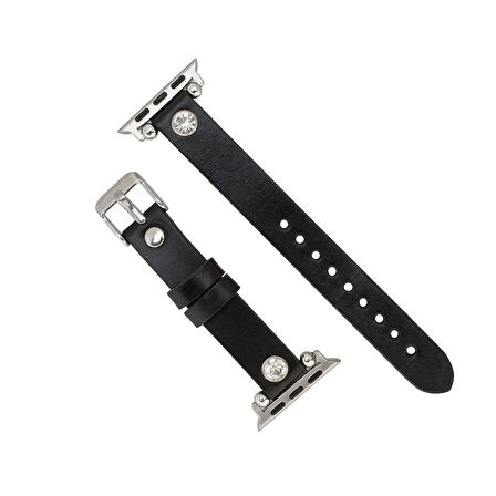 Apple Watch Uyumlu Deri Kordon Visby 38-40-41mm RST1