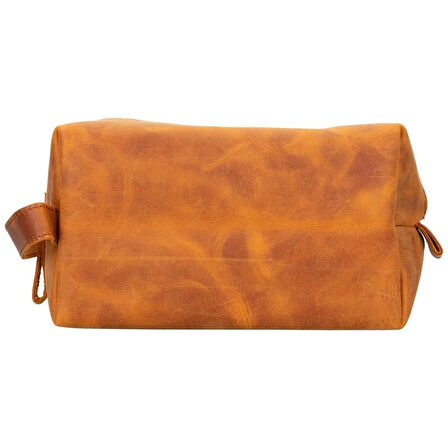 Deri Bakım Ve Seyahat Çantası, X Beden, Antik Karamel Renk