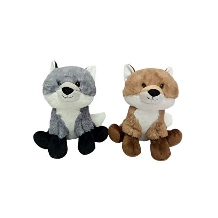 PB31563-23 Peluş Oturan Tilki 23 cm - 1 adet stokta olan gönderilir