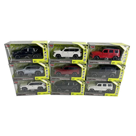 KM-3261B-Vardem Kutulu Çek Bırak 1:32 Işıklı Ve Sesli Metal Jeep