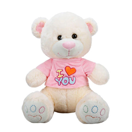 Tişörtlü Peluş Ayı 40 cm.