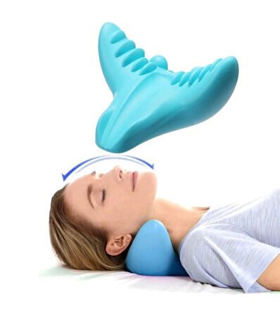 Kayropraktik Boyun Yastığı U Şekilli Masaj Destekli Ağrı Kesici Bellek Köpük Yastık