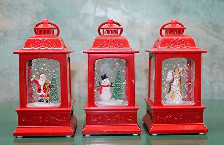 Yılbaşı Temalı Işıklı Müzikli Kar Küresi Alk3222