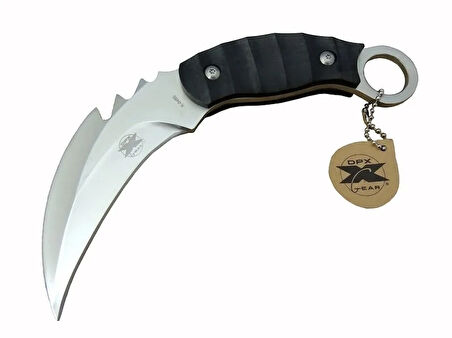 Gear Kargo X 0485 Tırtıklı Karambit Outdoor Bıçak 20 Cm - Kılıflı