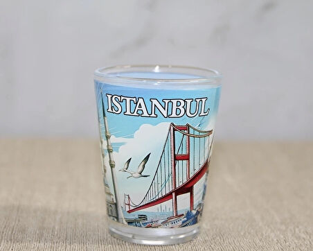 İstanbul Temalı Cam Shot Bardak Alk4357