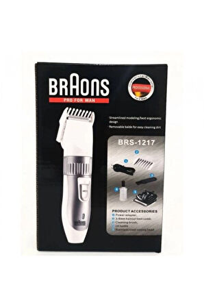 Braons Şarj Edilebilir Kablosuz Tıraş Makinesi Brs-1217