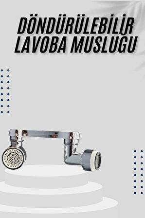 Dönebilen Musluk Başlığı Akrobat Mutfak Banyo Musluk Ucu Başlığı Oynar Başlıklı