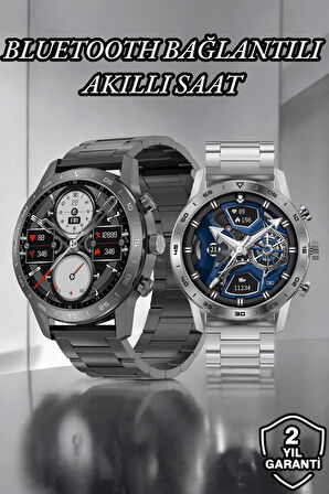 Suya Dayanıklı Dokunmatik Akıllı Saat Bluetooth 5.0, Sesli Asistan ve Sağlık Takibi