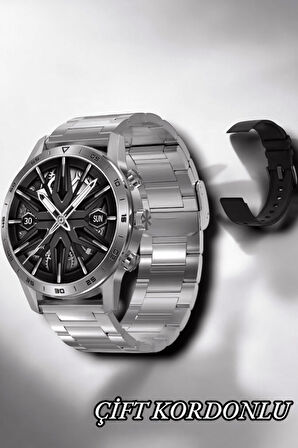 Suya Dayanıklı Dokunmatik Akıllı Saat Bluetooth 5.0, Sesli Asistan ve Sağlık Takibi