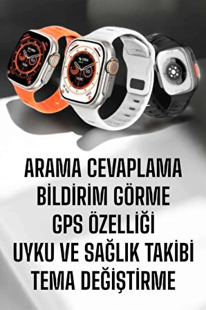 Yeni Nesil Akıllı Saat Adımsayar, GPS, Nabız Ölçer, Uyku ve Sağlık Takibi