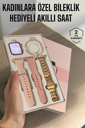 Akıllı Saat Adımsayar, Nabız Takibi ve GPS Destekli Kadınlara Özel