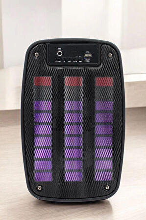 Bluetooth  Hoparlör Mikrofonlu Speaker Taşınabilir Şarjlı