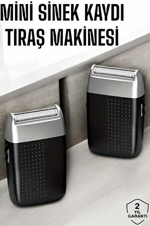 Tıraş Makinesi Mini Sinek Kaydı Şarjlı Taşınabilir Paslanmaz Çelik