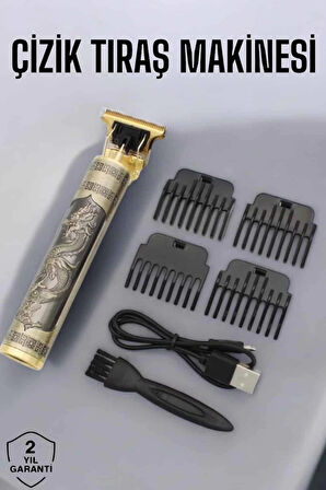 Profesyonel Şarjlı Saç ve Sakal Şekillendirici Çizik Tıraş Makinesi