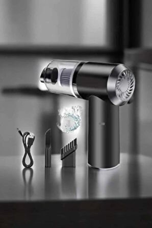 Araç İçi Süpürge Filtreli Şarjlı Süpürge Vakumlu Yıkanabilir