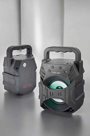 Taşınabilir Bluetooth Hoparlör Led Işıklı Uzun Pil Ömrü