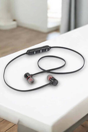 Kablosuz Sport Mıknatıslı Mikrofonlu Kulak İçi Kulaklık