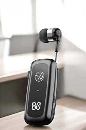 Kablolu Bluetooth Kulaklık Kulak İçi Stereo Mikrofonlu Dijital Göstergeli