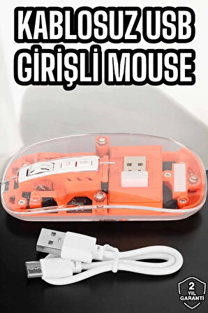 Fare Mouse Çift Modlu Kablosuz Bağlantılı 2.4GHz Destekli