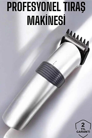 Erkeklere Özel Şarjlı Saç ve Sakal Kesme Tıraş Makinesi Seti