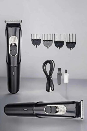 Saç Sakal Vücut Şarjlı Kablosuz Tıraş Makinesi Profesyonel Paslanmaz Çelik