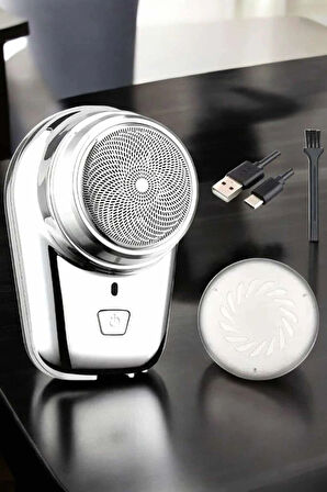 Seyahat Tipi Tıraş Makinesi Taşınabilir Kablosuz Mini Paslanmaz Çelik