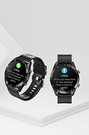 Akıllı Saat Yeni Model Sesli Asistan Bildirim Görme Bluetooth Bağlantılı Müzik Dinleme