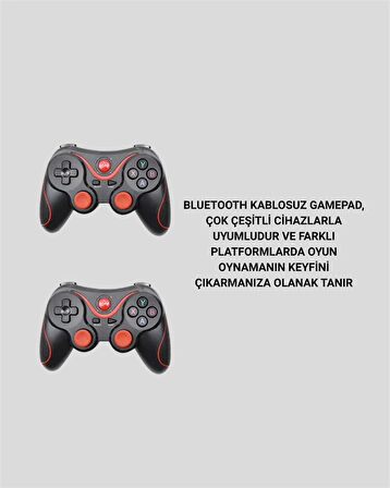 Android Uyumlu Gamepad X3 Game Stick Oyun Kolu Bluetooth Bağlantılı