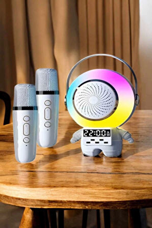 Çocuklara Özel Kablosuz Bluetooth Bağlantılı Karaoke Mikrofon