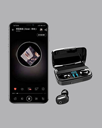 A10s Kablosuz Bluetooth Kulaklık – 1800mAh Powerbank, Otomatik Eşleşme, iOS/Android Uyumlu