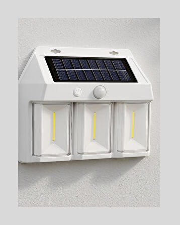Dış Mekan Solar Duvar Lambası – 120° Hareket Algılama, 3 Işık Modu
