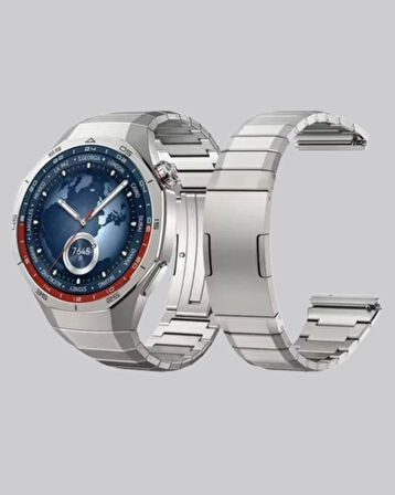 Gümüş Akıllı Saat 46mm Kasa