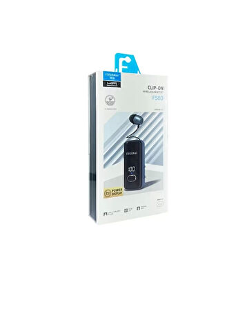 Fineblue F580 Bluetooth Kulaklık – Klipsli, Dijital Göstergeli, Su Geçirmez, 12 Saat Pil Ömürlü
