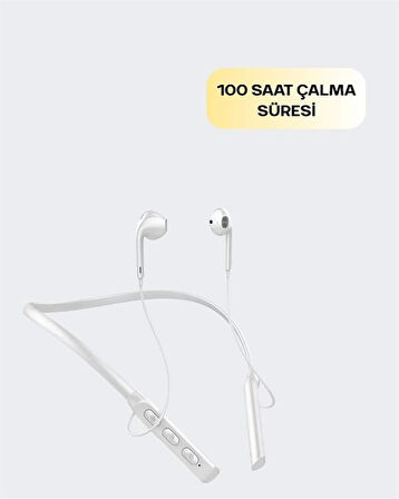 Boyun Askılı Kulaklık – 100 Saat Kullanım Süresi, Ergonomik Tasarım