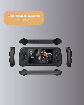 4.3 İnç IPS Ekranlı Taşınabilir Oyun Konsolu 64GB 10000 Oyun