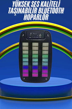 Kablosuz Hoparlör İOS ve Android Uyumlu Şarjlı SD Kart Girişli Bluetooth Hoparlör
