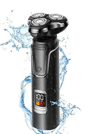 Tıraş Makinesi Profesyonel 3in1 Dijital Göstergeli 3 Başlıklı Erkek Bakım