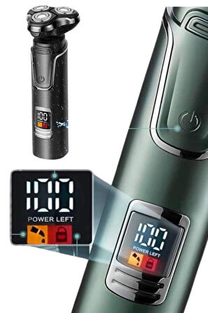 Yüksek Performanslı 3 Başlıklı Profesyonel Şarjlı Islak ve Kuru Kullanıma Uygun